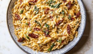 Creamy Sun-Dried Tomato Orzo Recipe