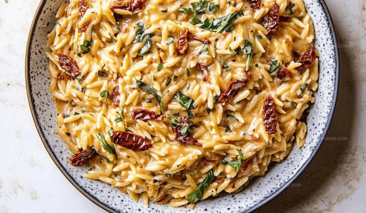 Creamy Sun-Dried Tomato Orzo Recipe