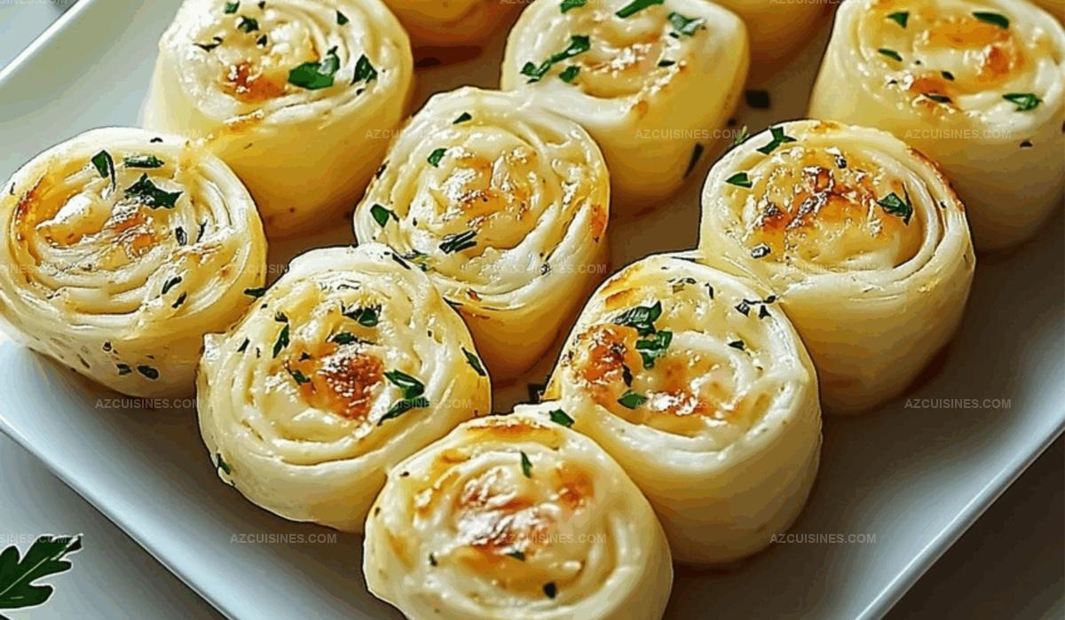 Cheesy Garlic Butter Rollups Recipe