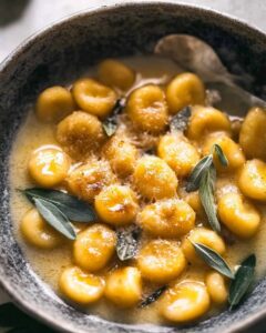 Pumpkin Gnocchi with Sage Butter Sauce Recipe