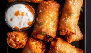 Buffalo Chicken Egg Rolls Recipe