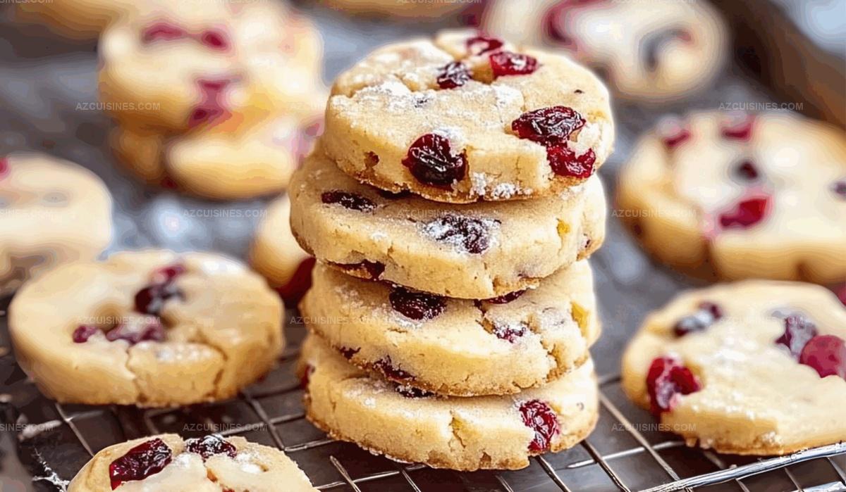 Cranberry Shortbread Cookies Recipe