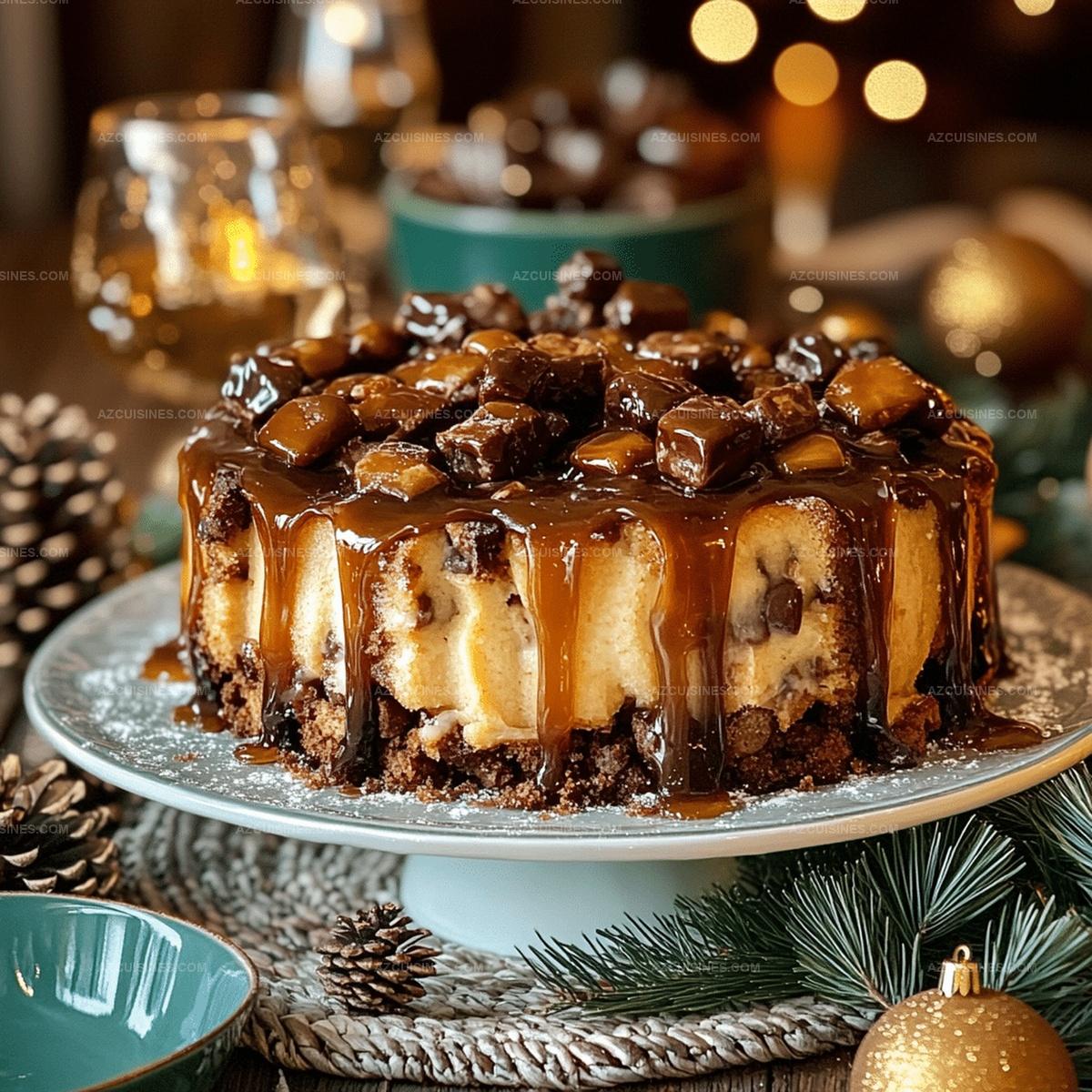 Caramel Turtle Poke Cake Recipe