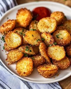 Crispy Garlic Parmesan Crusted Potatoes Recipe