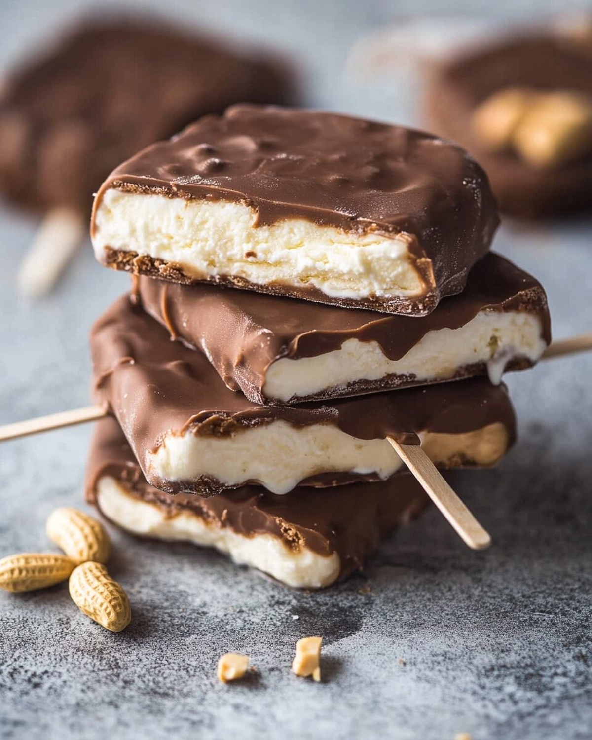Chocolate Peanut Butter Frozen Yogurt Bars Recipe