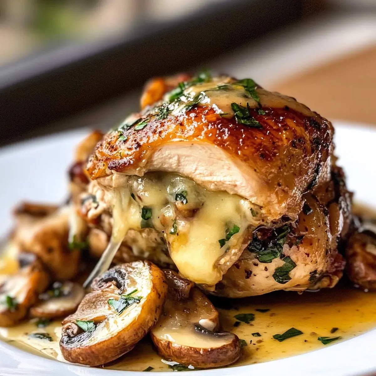 Mushroom-Stuffed Chicken Breast Recipe