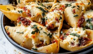 Creamy Sun-Dried Tomato and Ricotta Stuffed Shells Recipe
