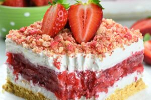 Strawberry Jello Lasagna Recipe
