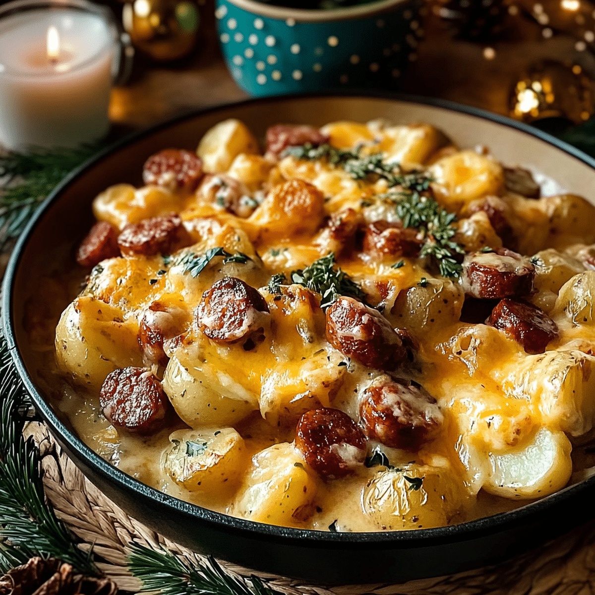 Cheesy Ranch Potatoes And Sausage Recipe