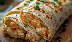Cheesy Chicken Wraps Recipe