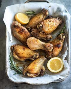 Crispy Oven-Baked Chicken Wings with Honey Garlic Sauce Recipe
