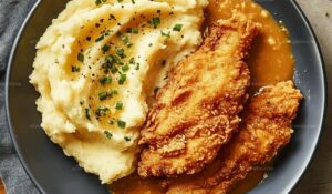 Fried Chicken and Mashed Potatoes Recipe