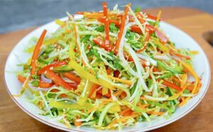 Spicy Cabbage Salad with Crunchy Vegetables Recipe