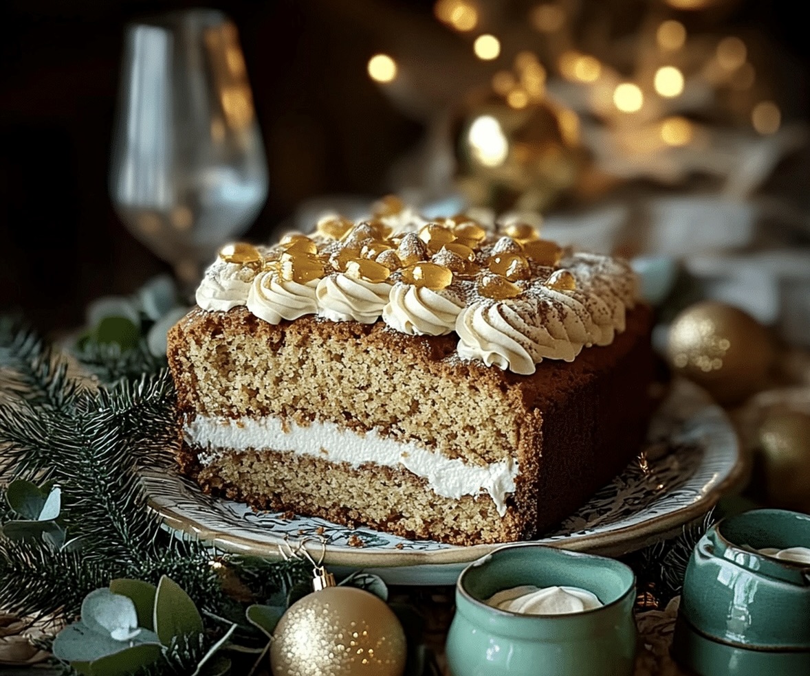 Banana Bread Cake With Cream Recipe