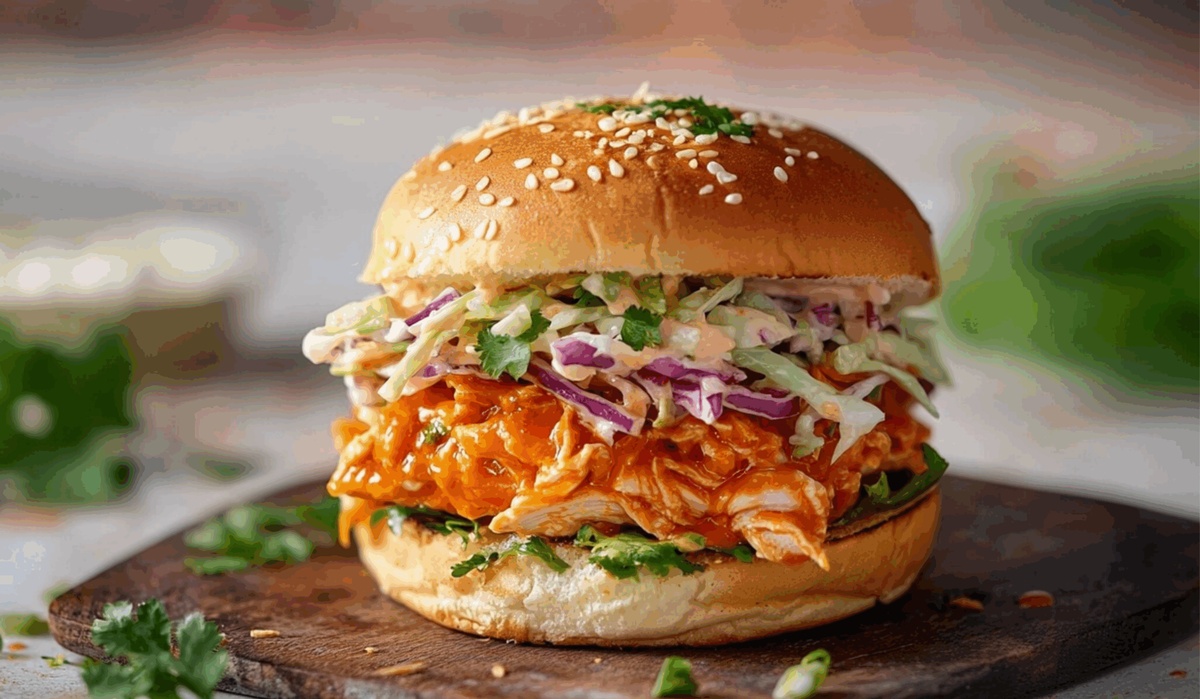 Crispy Buffalo Chicken Sandwich With Ranch Slaw Recipe