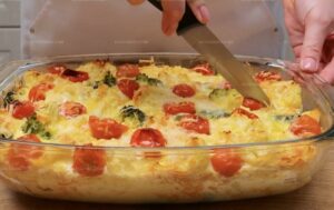 Broccoli Cauliflower Cheesy Bake Recipe