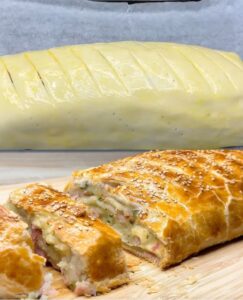 Potato, Ham & Cheese Puff Pastry Roll Recipe