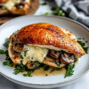 Mushroom Stuffed Chicken Breast Recipe