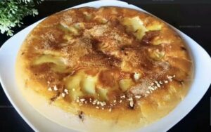 No-Oven Apple and Raisin Skillet Cake Recipe