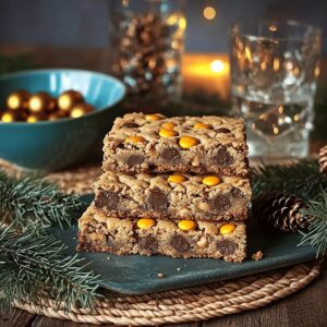 Reeces Pieces Chocolate Chip Cookie Bars Recipe