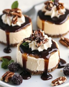 No-Bake Turtle Mini Cheesecakes Recipe