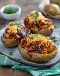 BBQ Chicken Baked Potatoes Recipe
