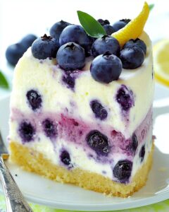 Lemon Blueberry Cheesecake Cake Recipe