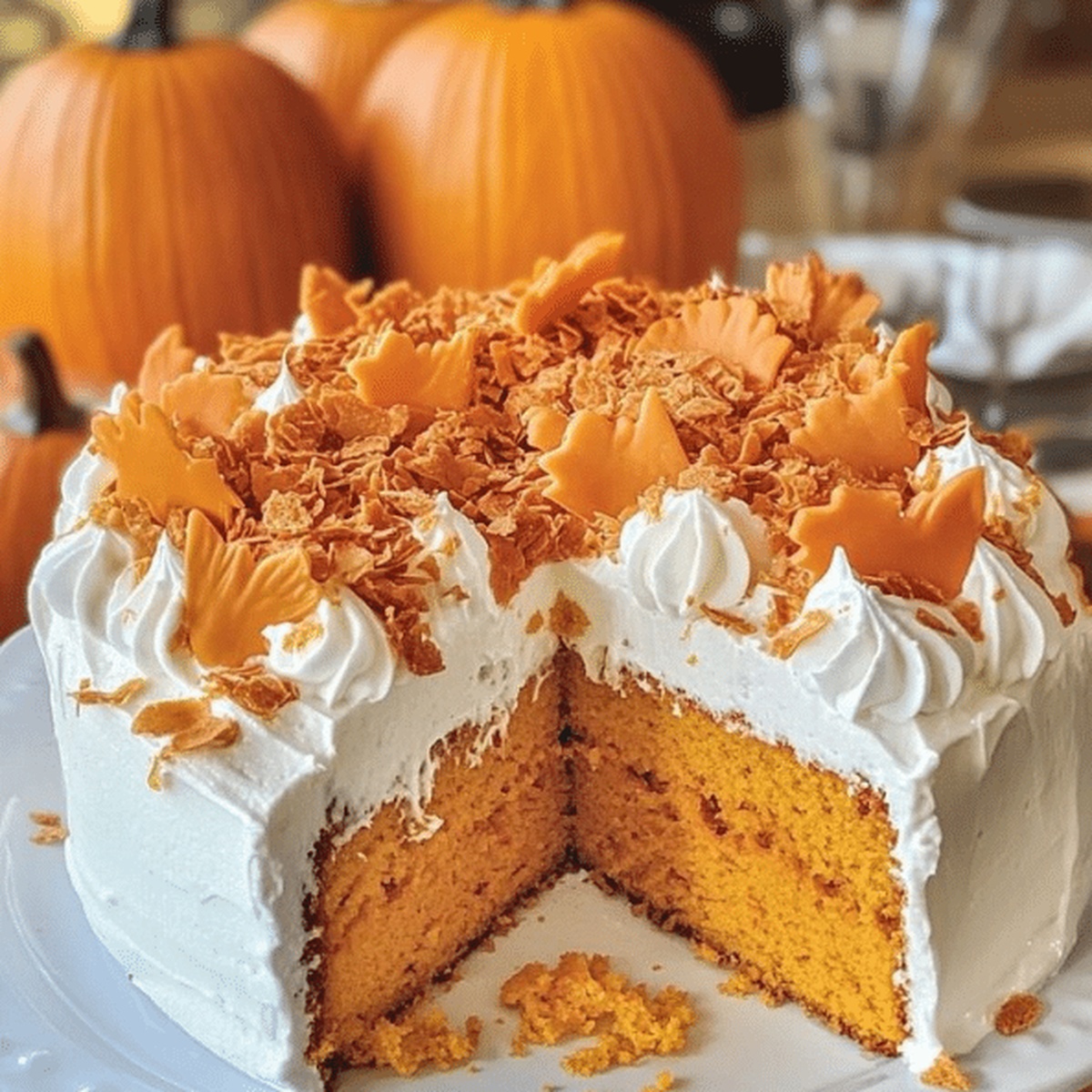 Pumpkin Patch Poke Cake Recipe