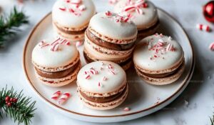 Peppermint Bark Macarons Recipe