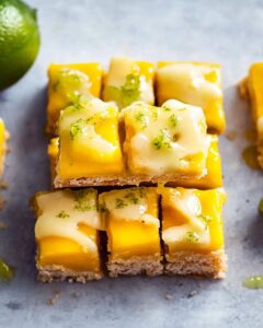 Juicy Mango Bars with Coconut Crumble and Zesty Lime Glaze Recipe