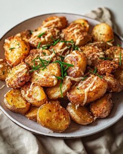 Golden Parmesan Caesar Smashed Potatoes Recipe
