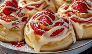 Strawberry Cheesecake Sweet Rolls Recipe