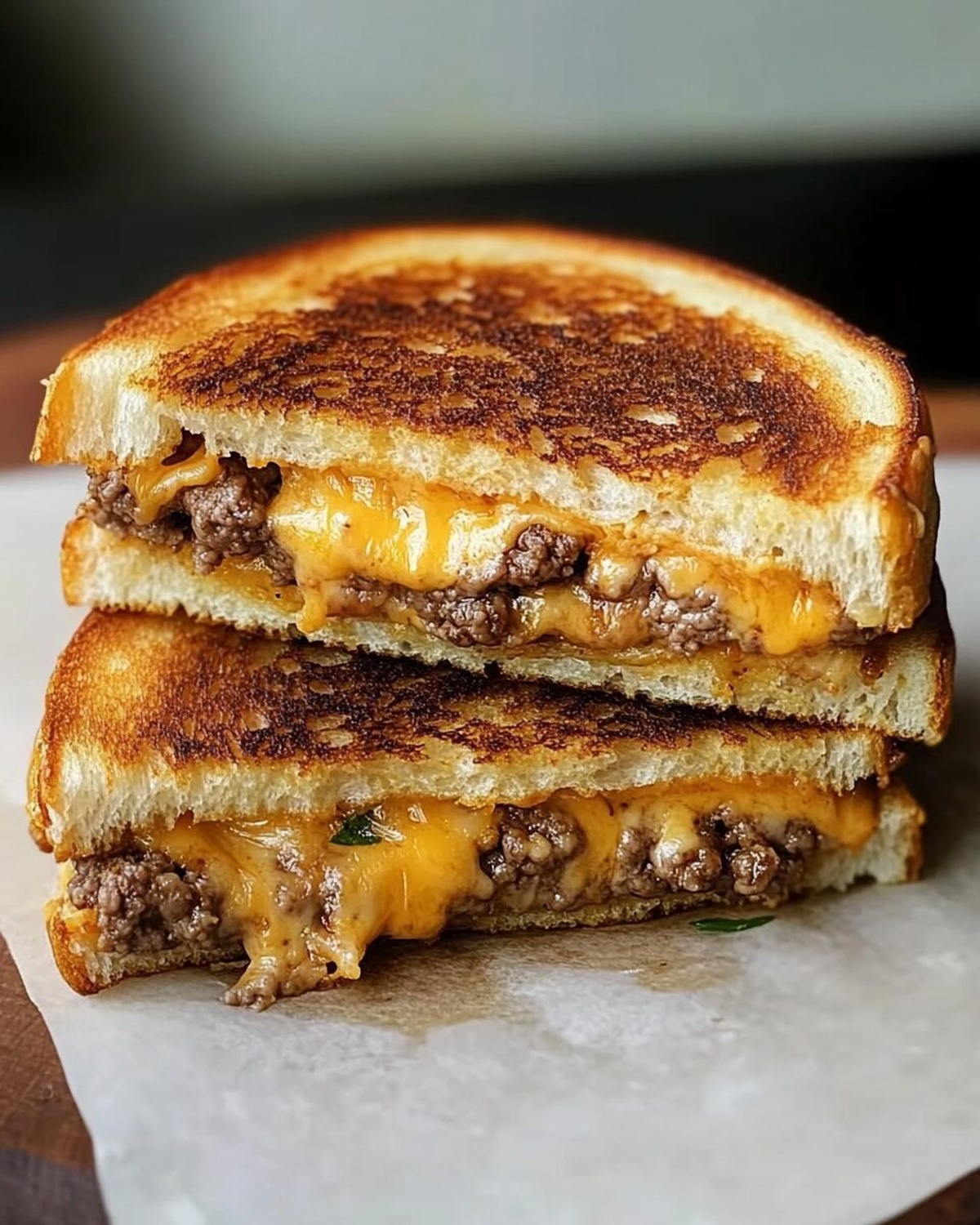 Grilled Cheese Patty Melts Recipe