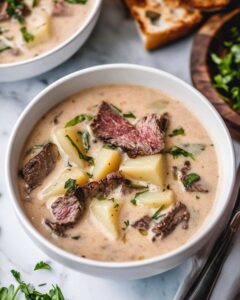 Creamy Steak and Potato Soup Recipe