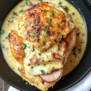 Ham and Cheese Stuffed Chicken Breast Recipe