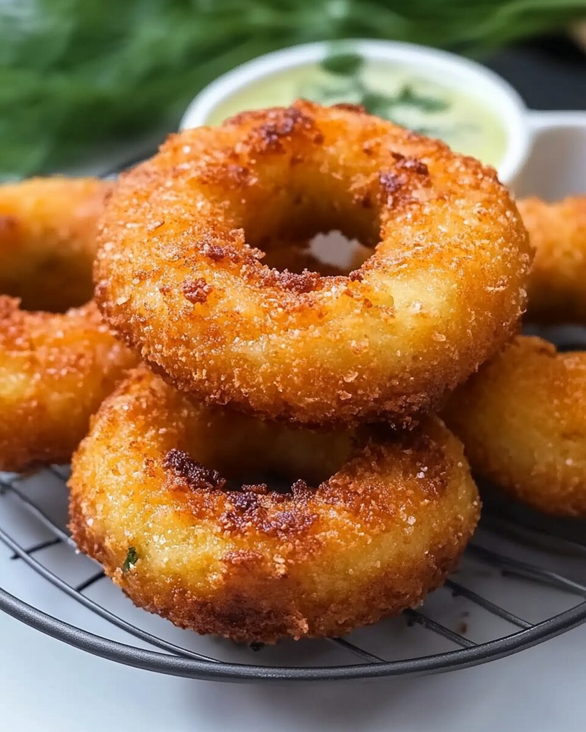Crispy Chicken Donuts with Sweet Glaze Recipe
