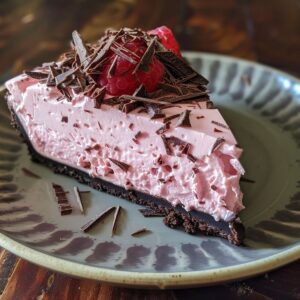 No-Bake Chocolate Pink Cheesecake Recipe