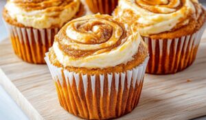 Swirled Pumpkin Cream Cheese Muffins Recipe