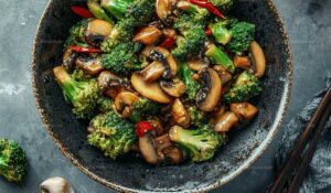 Broccoli and Mushroom Stir Fry Recipe