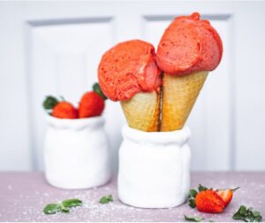 Strawberry Crunch Cheesecake Cones Recipe
