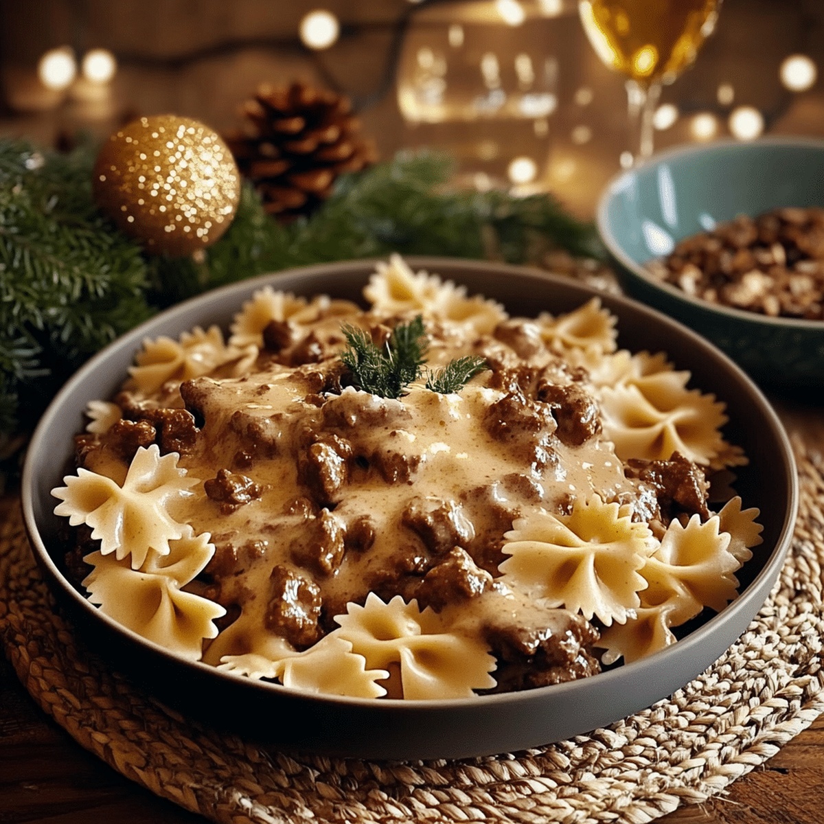 Creamy Velveeta Beef & Bowtie Pasta Recipe