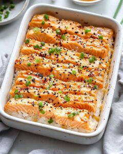 Miso Salmon Sushi Bake Recipe