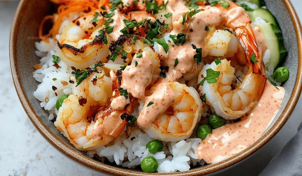 Shrimp Rice Bowls With Spicy Mayo Recipe
