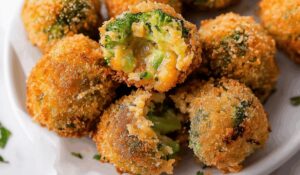 Cheesy Fried Broccoli Bites Recipe