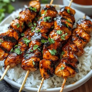 Honey Chipotle Grilled Chicken Skewers Recipe