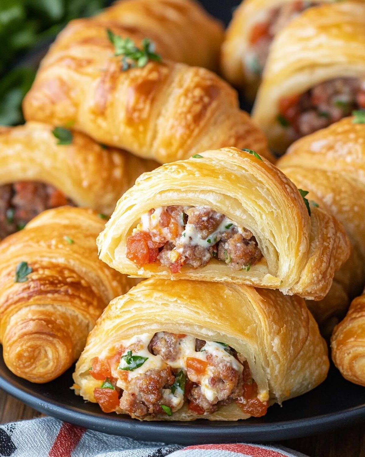 Rotel Sausage Cream Cheese Crescents Recipe