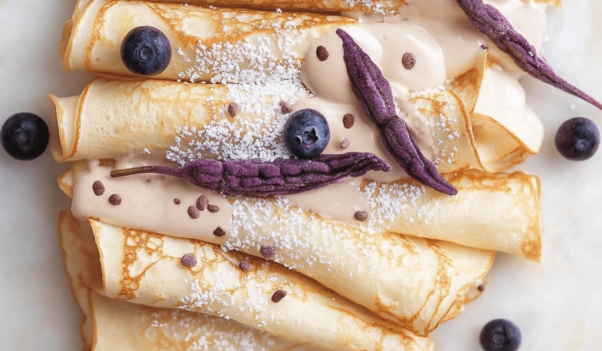 Vanilla Crepes With Berry Coconut Cream Filling Recipe