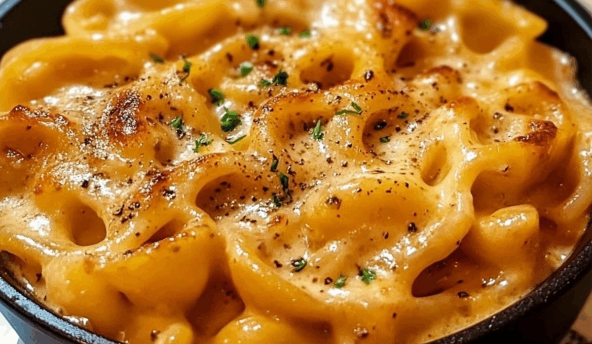 One-Pot French Onion Pasta and Garlic Butter Chicken Bites with Creamy Parmesan Pasta Recipe