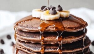 Fluffy Chocolate Banana Pancakes Recipe