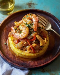 Mofongo Stuffed with Criollo Shrimp Stew Recipe